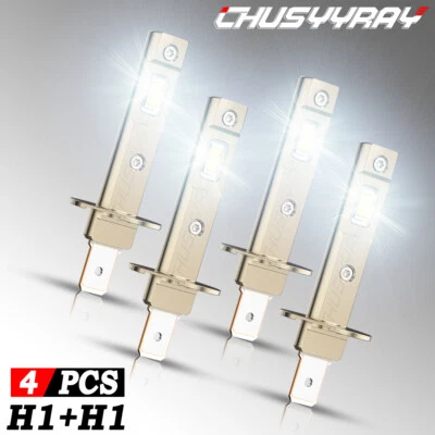 Combo de faros LED 4X H1+H1 bombillas de haz alto bajo 6000 k para Honda CR-V 2005-2006 Foto 1 de 4