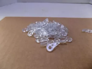 (50) STCK. DURCHSICHTIGES KUNSTSTOFF-HALTER-CLIPS NEU 1/8" AUS SET - Bild 1 von 2
