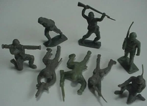 Tim Mee Plastic Toy Soldier Vintage 1960s Playset Army Men - Picture 1 of 22