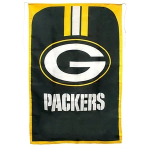 New NFL GREEN BAY PACKERS Team Fan Flag Wave it or Waar it GREEN 31" x 47" Gift - Picture 1 of 3