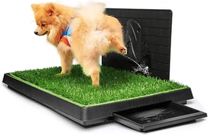 Large Dog Pet Potty Training Pee Pad Mat Puppy Tray With Grass Indoor Pee Wall - Picture 1 of 12