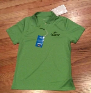 NWT Women's Smal Lime Green Polo La Torretta Lake Resort & Spa Moisture Wicking - Picture 1 of 6
