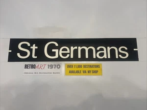 Saint St Germans - Plymouth Dartmouth Devon 267 Bus Destination Blind 31” - Picture 1 of 10