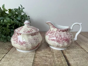 Royal Patrician Fine Bone China England Milchkännchen mit Zuckerdeckel - Bild 1 von 6