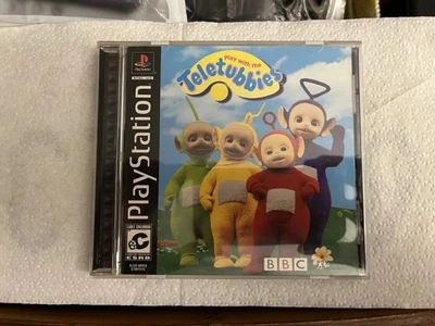 1996 PS1 Play With The Teletubbies Game Sony PlayStation 1 CIB Tested/Works - Image 1 of 4