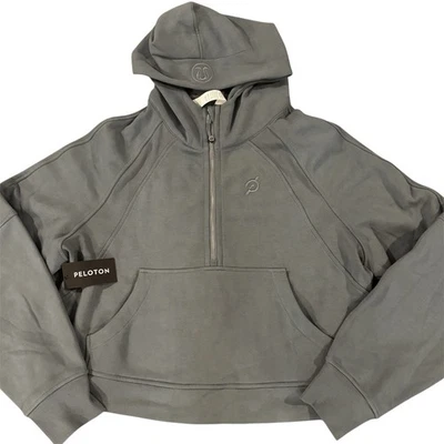 Lululemon Peloton Scuba Half Zip Hoodie Womens XL-XXL Blue Gray Oversized Active - Image 1 of 4