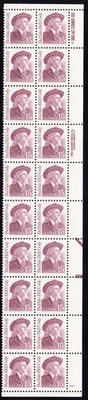 Scott #2177b Buffalo Bill Cody Plate Block of 20 Stamps - MNH P#1 LR #2 - Image 1 of 2
