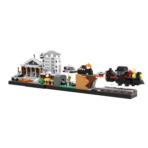 Back To The Future Skyline Building Set MOC Architecture Model Kit Gift for Fans - Picture 1 of 5