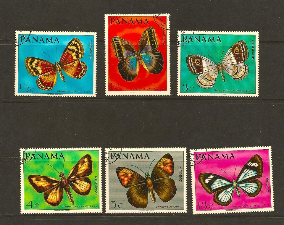 Panama. 1968. Butterflies, full set, used - Image 1 of 1