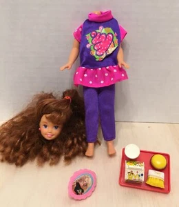 Vintage 1994 WHITNEY Doll (Head is Off) McDonalds Series McDonalds Tray & More - Picture 1 of 17