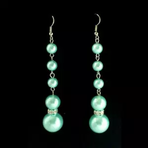 Boucles D'Oreilles Boucle D'Oreille Strass Bollywood Bijoux Danse Orientale - Bild 1 von 1