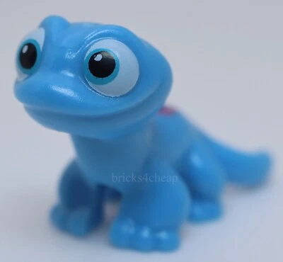 Lego Salamandra Lagartixa Azul Média Olhos Azure Diamantes Rosa Metálicos Bruni - Imagem 1 de 2