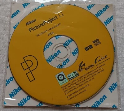 Nikon Picture Project 1.1 NSA, Reference Manual Windows Macintosh Software Discs - Image 1 of 2