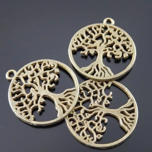 Dijes colgantes de aleación de bronce estilo antiguo llenos de vida 38027 10 piezas - Imagen 1 de 6
