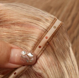 Seamless Genius PU Hole Weft 100% Brazilian Remy Human Hair Extensions 100G - Picture 1 of 27