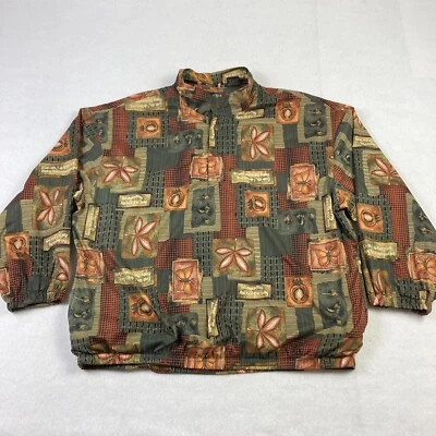 Chaqueta de golf Sunice para mujer pulóver grande rompevientos patrón natural botón a presión Foto 1 de 4