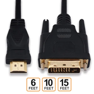 2M 3M 5M DVI to HDMI 1080HD Digital Cable for Streaming Media Player Wii HDTV - Picture 1 of 10