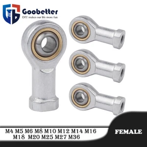 PHS FEMALE ROD END BEARING JOINT M4 M5 M6 M8 M10 M12 M14 M16 M18-M36 RH THREAD  - Picture 1 of 23