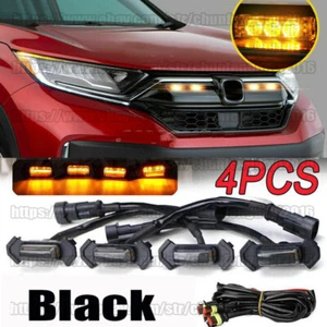 For Honda CR-V CRV 2017-2024 Amber LED Front bumper Grille Running Lights Lamps - Picture 1 of 11