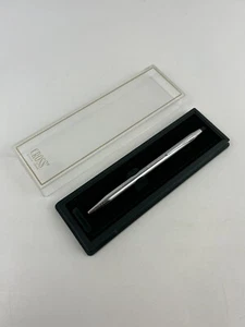 Vintage CROSS Pen W/ Case SILVER Interpak P-1043-MI Black Ink - Picture 1 of 12