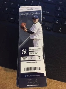 2016 NEW YORK YANKEES VS OAKLAND ATHLETICS 4/19 TICKET STUB - Picture 1 of 1