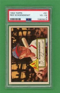 1952 Topps #91 Red Schoendienst *** PSA VG-EX 4 *** STL Cardinals baseball card