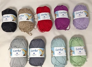 Lot of 3 Dale of Norway Lerke Merino Wool Egyptian Cotton Bl Yarn Color Choice - Picture 1 of 9