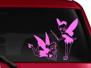 Disney Tinker Bell schöne Silhouette Aufkleber Sticker Auto SUV Fenster Laptop 7" - Bild 1 von 12