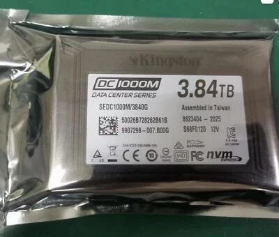 3.84TB SSD KINGSTON DC 1000M U2 SEDC1000M/3840G NVME Slolid State Drive - Image 1 of 4