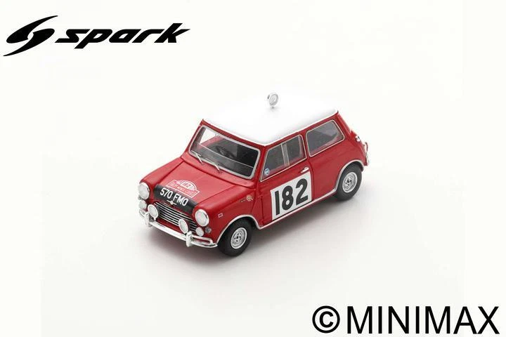 Modellino auto rally scala 1:43 Spark model MORRIS COOPER S MONTE CARLO RALLYE - Immagine 1 di 1
