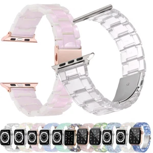 Correa de resina iWatch correa para Apple Watch Series 7 6 5 4 3 2 42/44/45m 38/40/41mm - Imagen 1 de 72