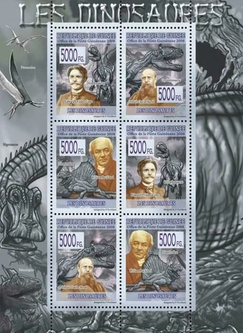 Dinosaurs Stamp Pteranodon Nigersaurus Dimetrodon Dilophosaurus S/S MNH #5509 Cover
