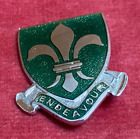 Vintage Ascot Heathfield Green Enamel Endeavour Shield School Badge