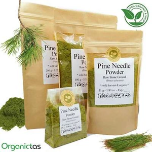 100% Natural PINE NEEDLE POWDER Organic Europe Scots Pine Suramin Shikimic Acid - Picture 1 of 12