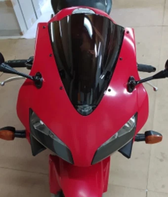 Black Front ABS Plastic Windshield Windscreen for CBR600RR 03 04 2003 2004 Honda Foto 1 de 3