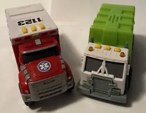 2015 Tonka Toughest Minis Green and Clean Trash, Emergency Services Ambulance.B. - Picture 1 of 7