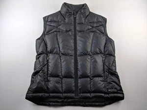 Chaleco acolchado de plumón de ganso REI para hombre L negro forrado con cremallera completa ropa exterior clásica clásica - Imagen 1 de 12