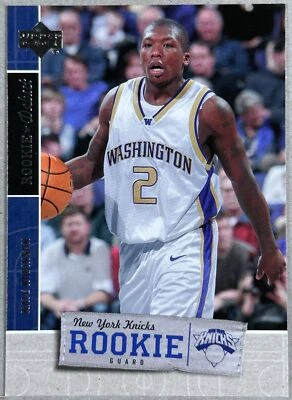 Nate Robinson Rookie Debut RC 2005-06 Upper Deck #130 New York Knicks Foto 1 de 2