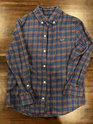 Vineyard Vines, talla 7 niños, a cuadros con botones Foto 1 de 2