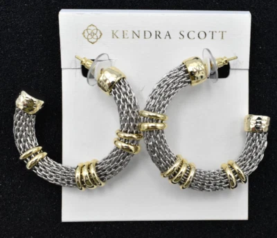 Pendientes de aro Kendra Scott Maya en metal mezclado - nunca usados Foto 1 de 4