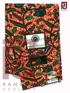 Ankara Textile African Print Cloth Wholesale Fabric African Art 6 yards - Picture 1 of 1