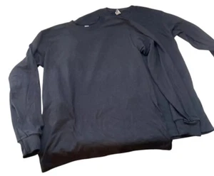 Gilden youth boys t shirt small black Long Sleeve 2 Pack - Picture 1 of 3