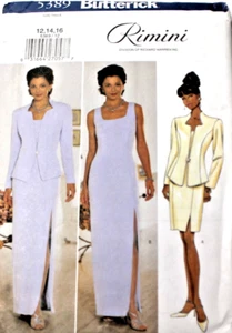 Butterick 5389 Misses Formal Bridal Lined Dress & Jacket Sewing Pattern 12-14-16 - Picture 1 of 2