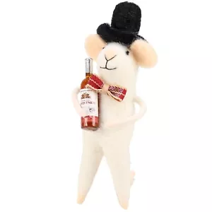 Primitives by Kathy Wine Bottle Mouse Felt Critter 451097 - Picture 1 of 3