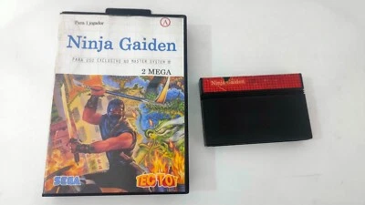 ninja gainden sega master system tectoy brazil version ** reprinted cover - Image 1 of 4