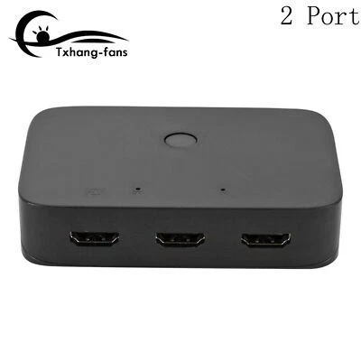 HDMI KVM Switcher 2/4 Port 4K USB Switch Splitter Box for Sharing Printer A2TF - Image 1 of 4