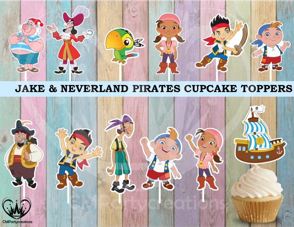 Jake and the Neverland Pirates Cupcake Toppers - Image 1 of 1