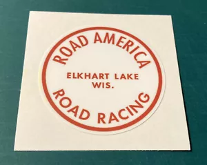 ROAD AMERICA RACE CIRCUIT VINYL DECAL STICKER - VINTAGE TRANS AM RACING - SCCA - Picture 1 of 2