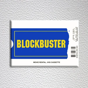 Blockbuster Video VHS Rental Case Style (NEW High Quality FRIDGE MAGNET) - Picture 1 of 2