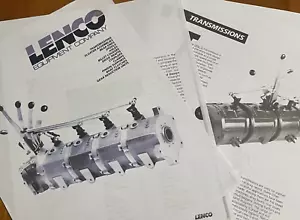 Vintage 1990s Lenco Catalog Transmission Shifter Car Nostalgia Boat Drag Racing - Bild 1 von 8